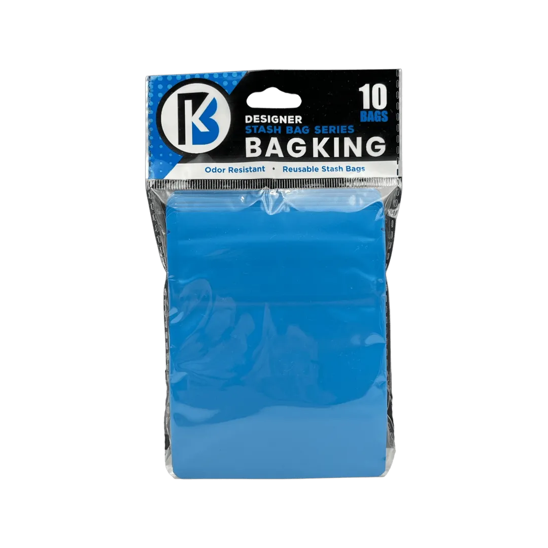 10-Pack Bag King Child-Resistant Opaque Wide Mouth Mylar Bag | 1/8th ounce