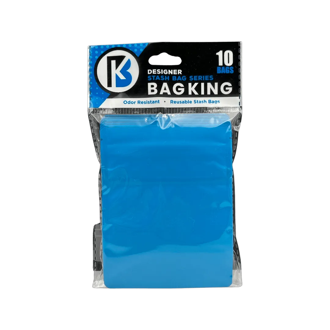 10-Pack Bag King Child-Resistant Opaque Wide Mouth Mylar Bag | 1/8th ounce