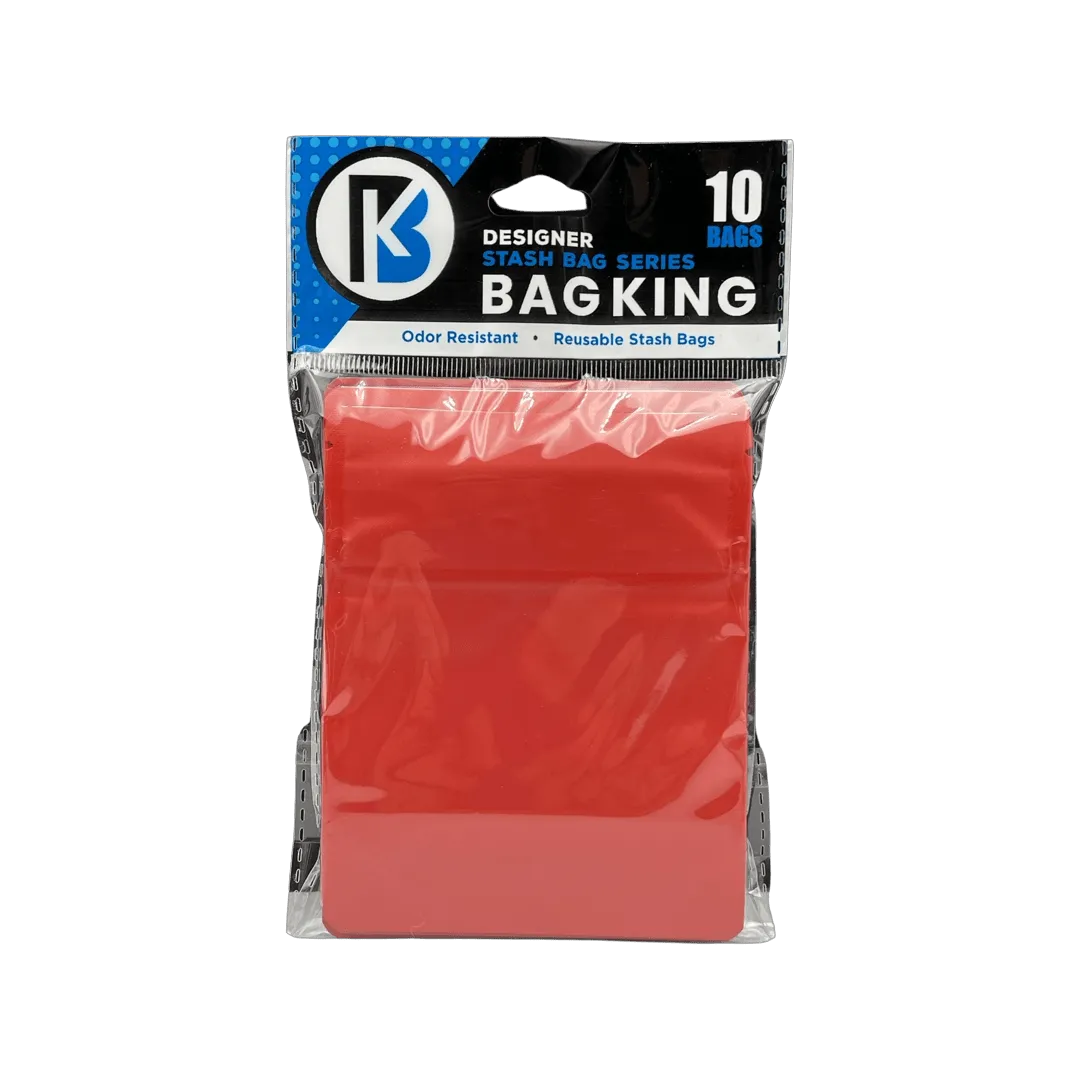 10-Pack Bag King Child-Resistant Opaque Wide Mouth Mylar Bag | 1/8th ounce