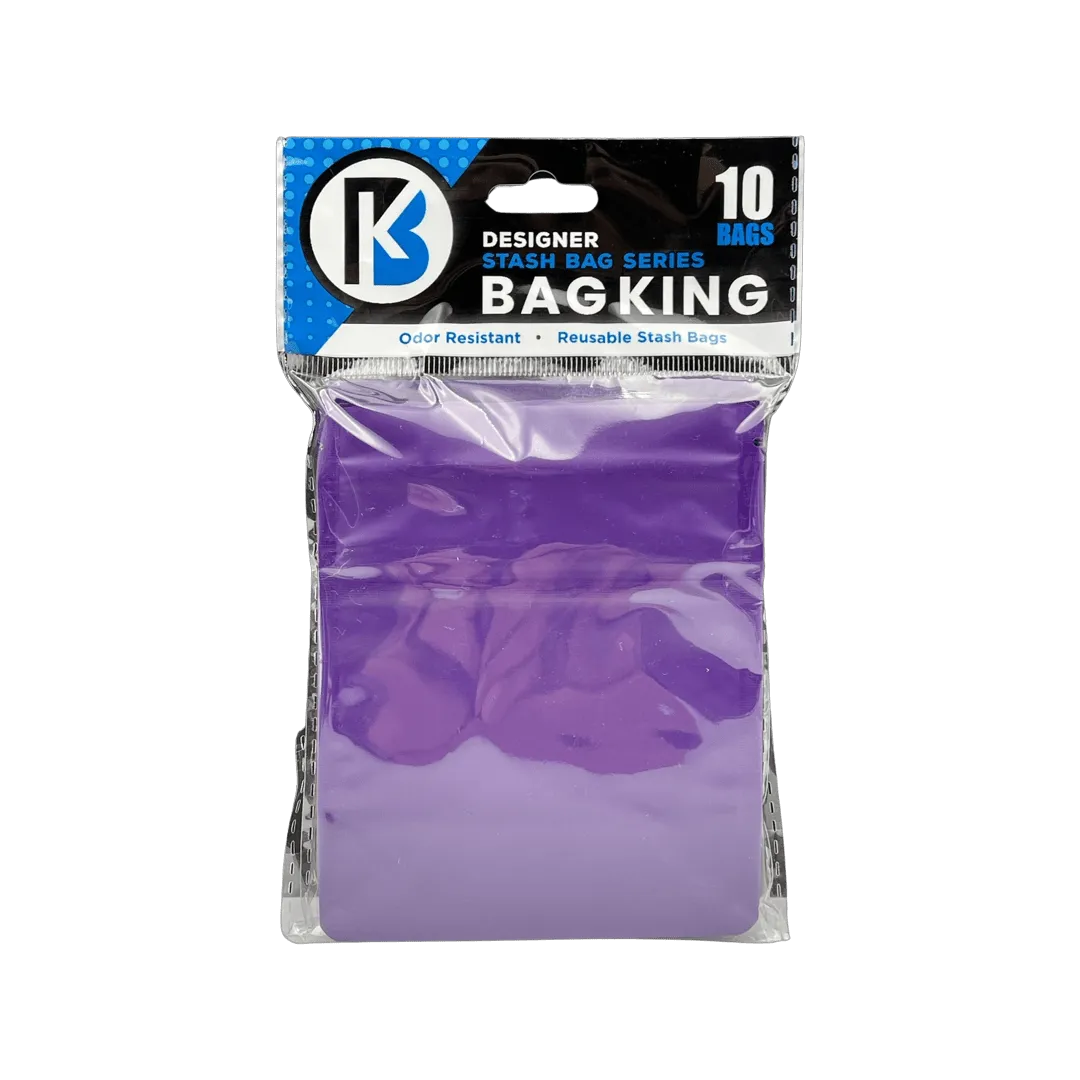 10-Pack Bag King Child-Resistant Opaque Wide Mouth Mylar Bag | 1/8th ounce