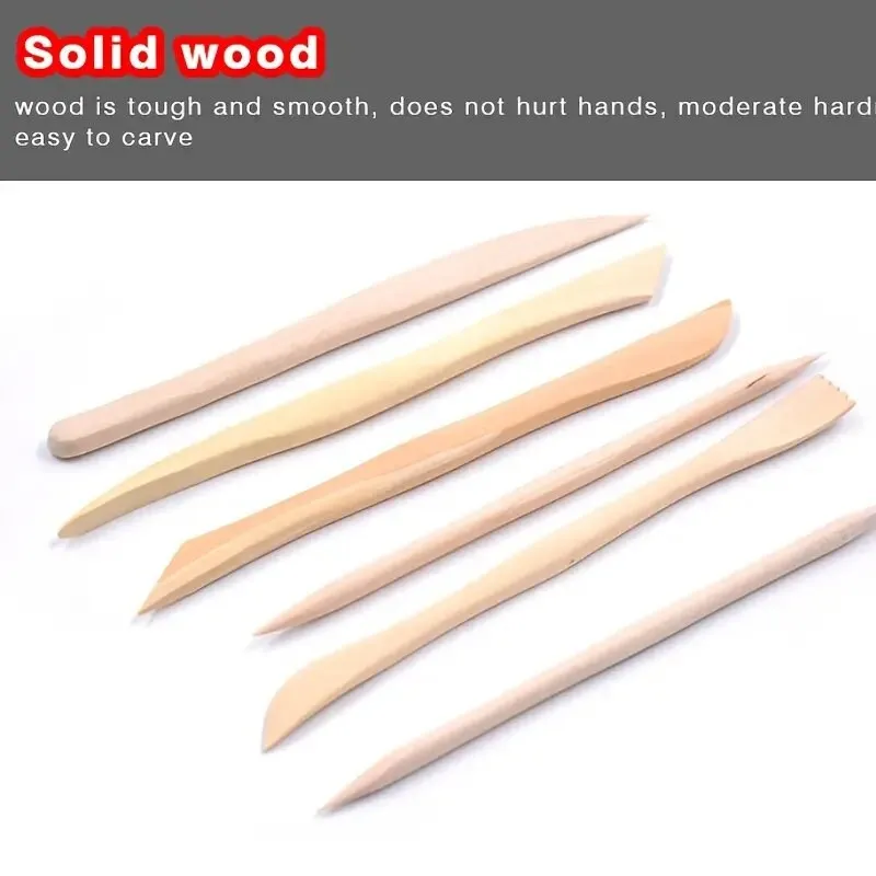 14pcs Carving Tool Leather Bag Package DIY Handmade Clay Heat Shrinkable Sheet Carving