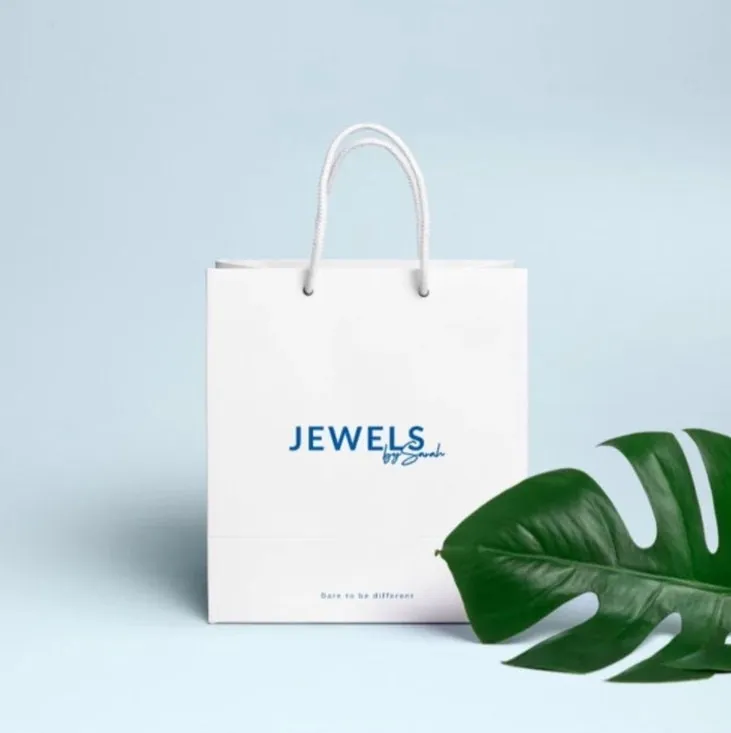 20 Pcs Custom Shopping Bags with Logo for Boutique - Personalized Hard Plastic Bags with Logo Custom Merchandise Bags for Business