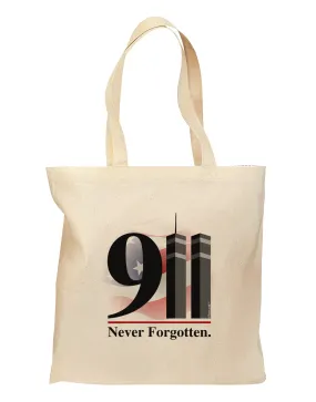 911 Never Forgotten Grocery Tote Bag - Natural