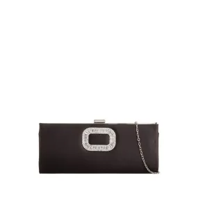 Acacia Ladies Diamante Broach Evening Clutch Bag