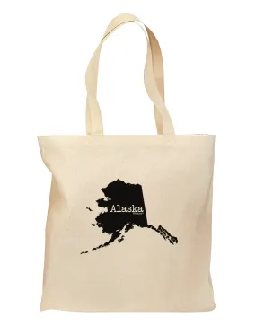 Alaska - United States Shape Grocery Tote Bag