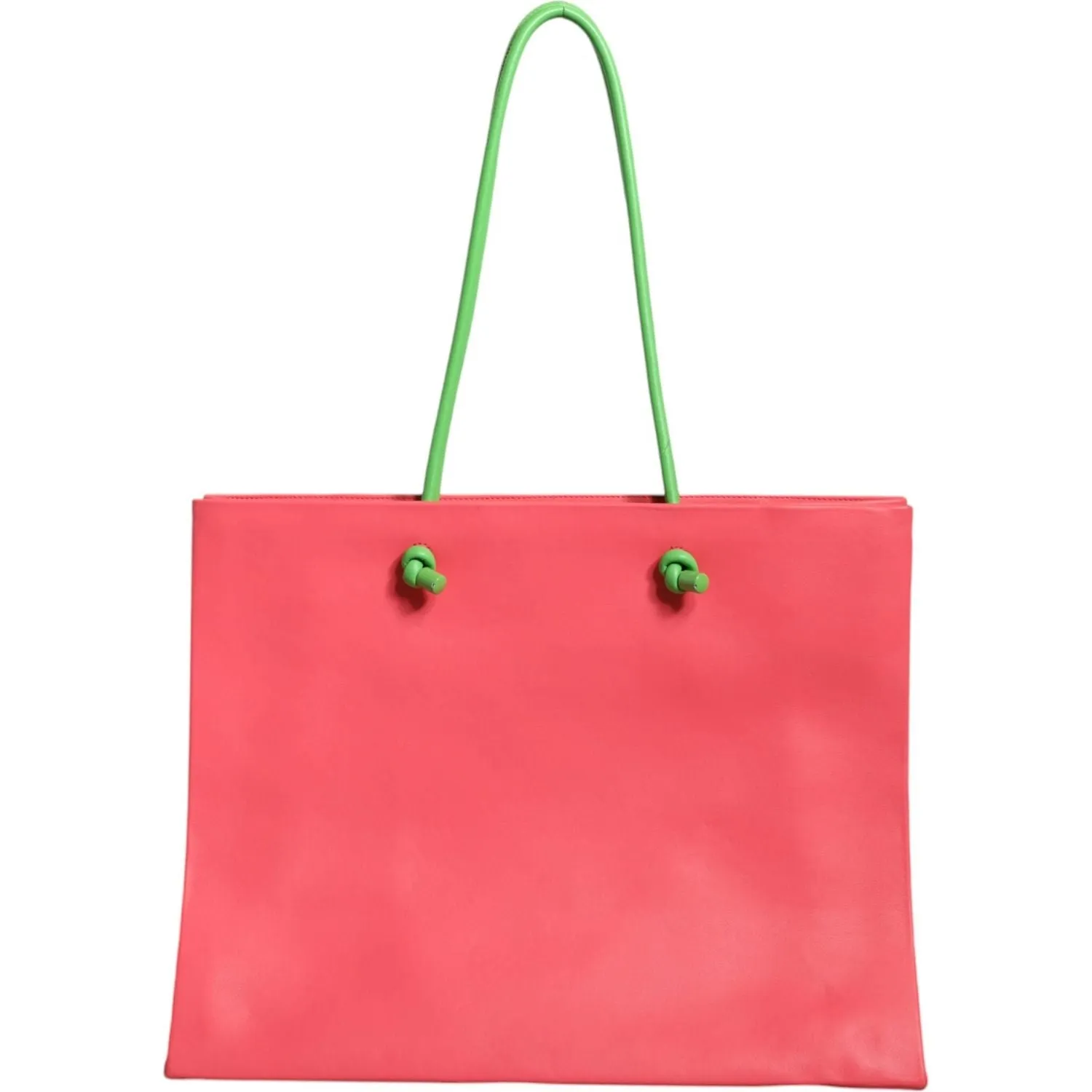 Alberta Ferretti Pink Leather Weekend Wednesday Shopping Tote Bag