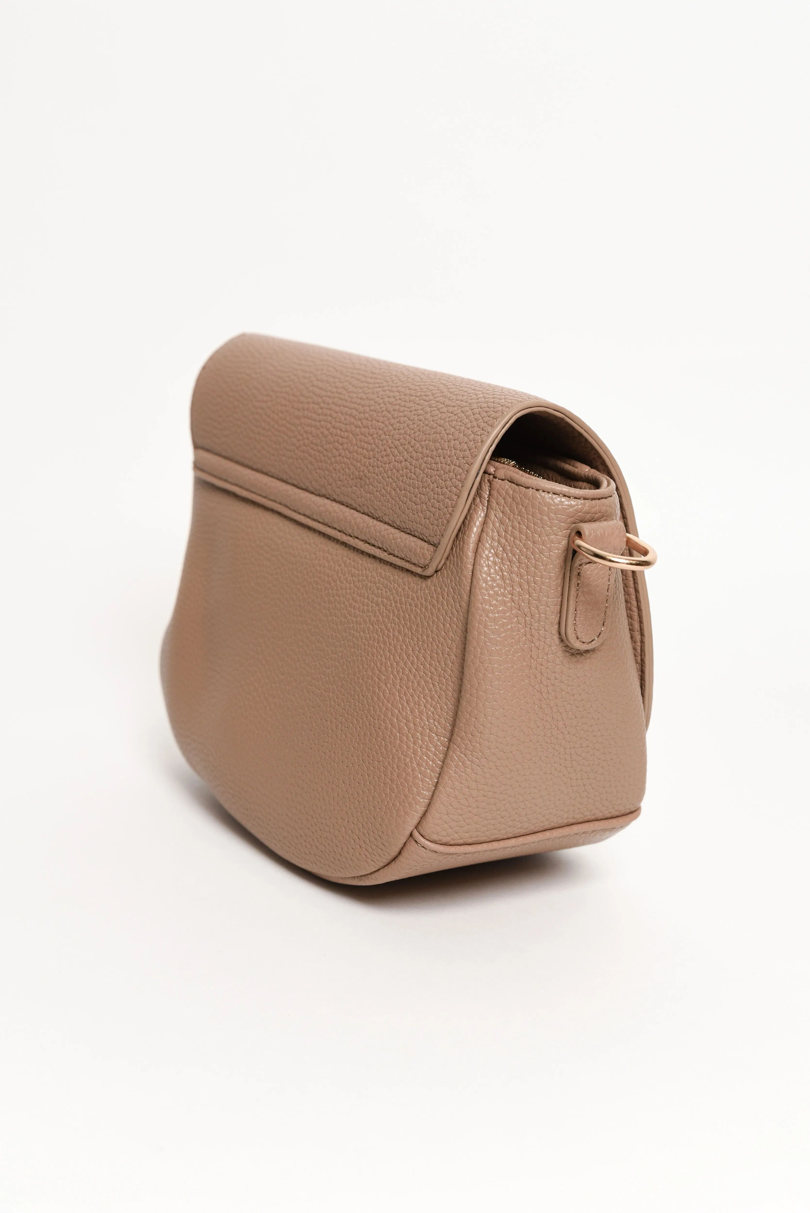 Alle Mocha Saddle Crossbody Bag