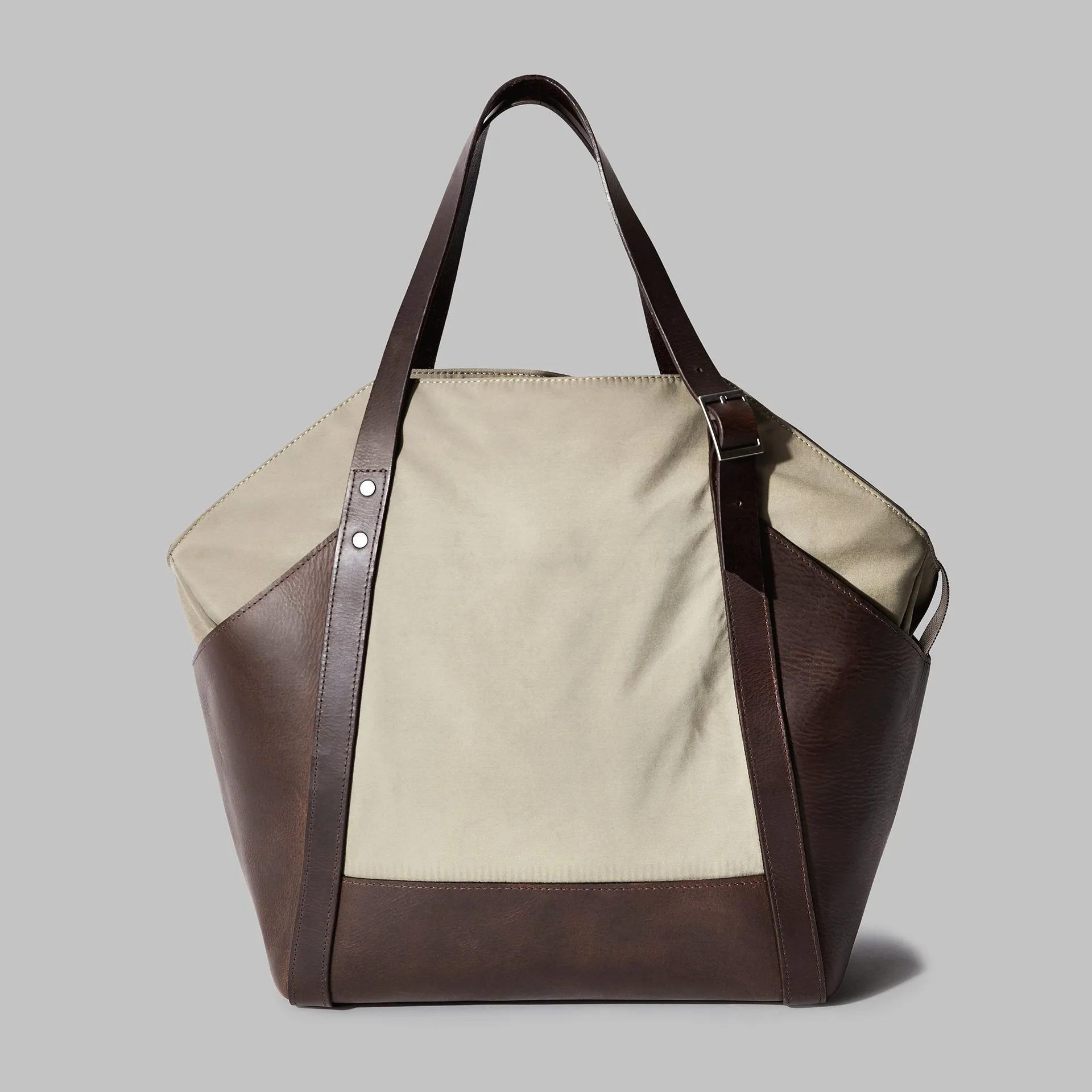 Amerton Beige Nylon Shoulder Bag