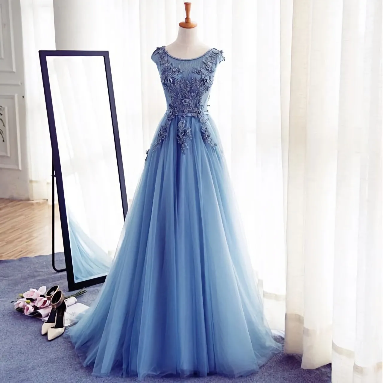 Appliques A Line Prom Dresses Long Prom Dresses Prom Dresses Evening Dress Prom Gowns Formal Women Dress Prom Dress