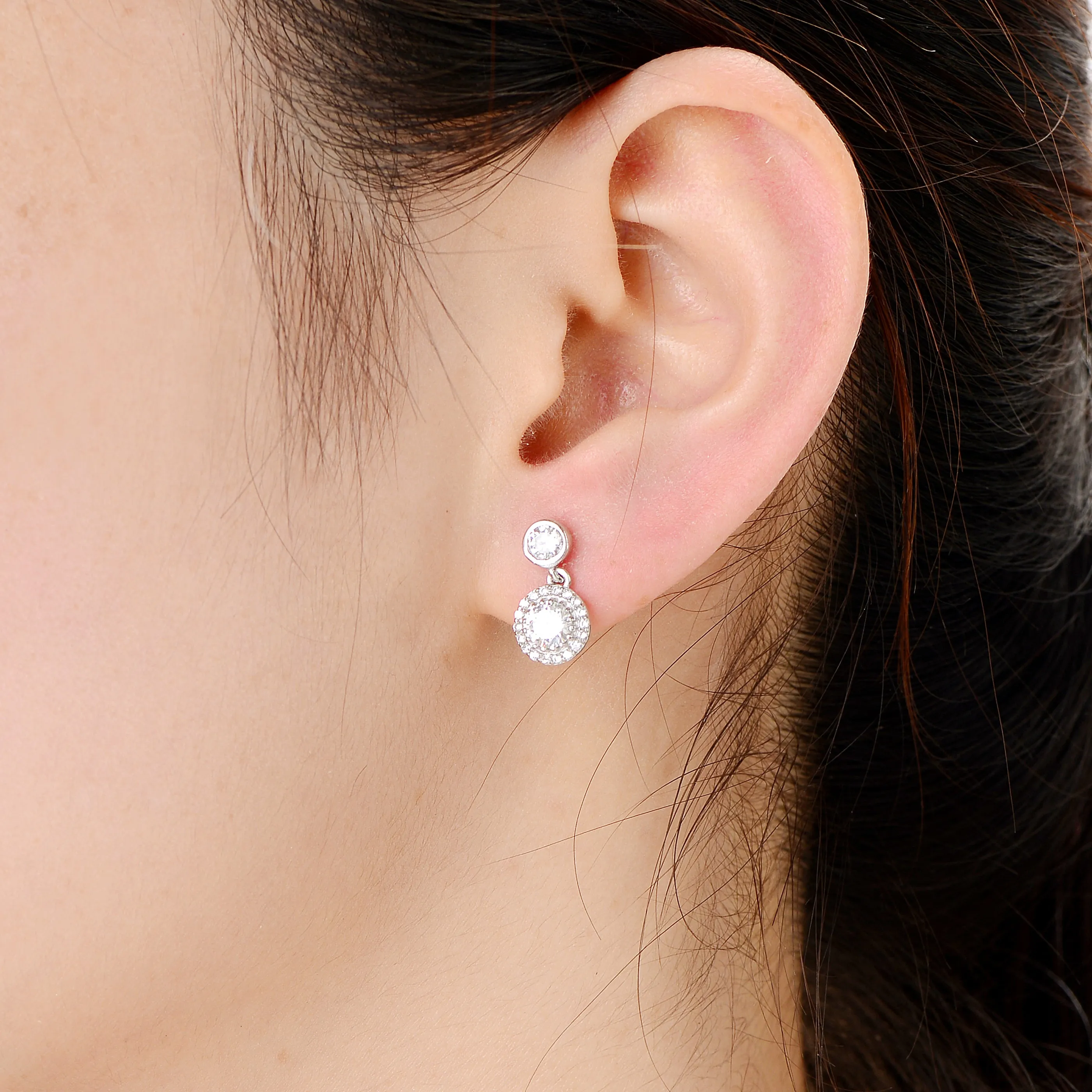 Audrey Solitaire Earrings