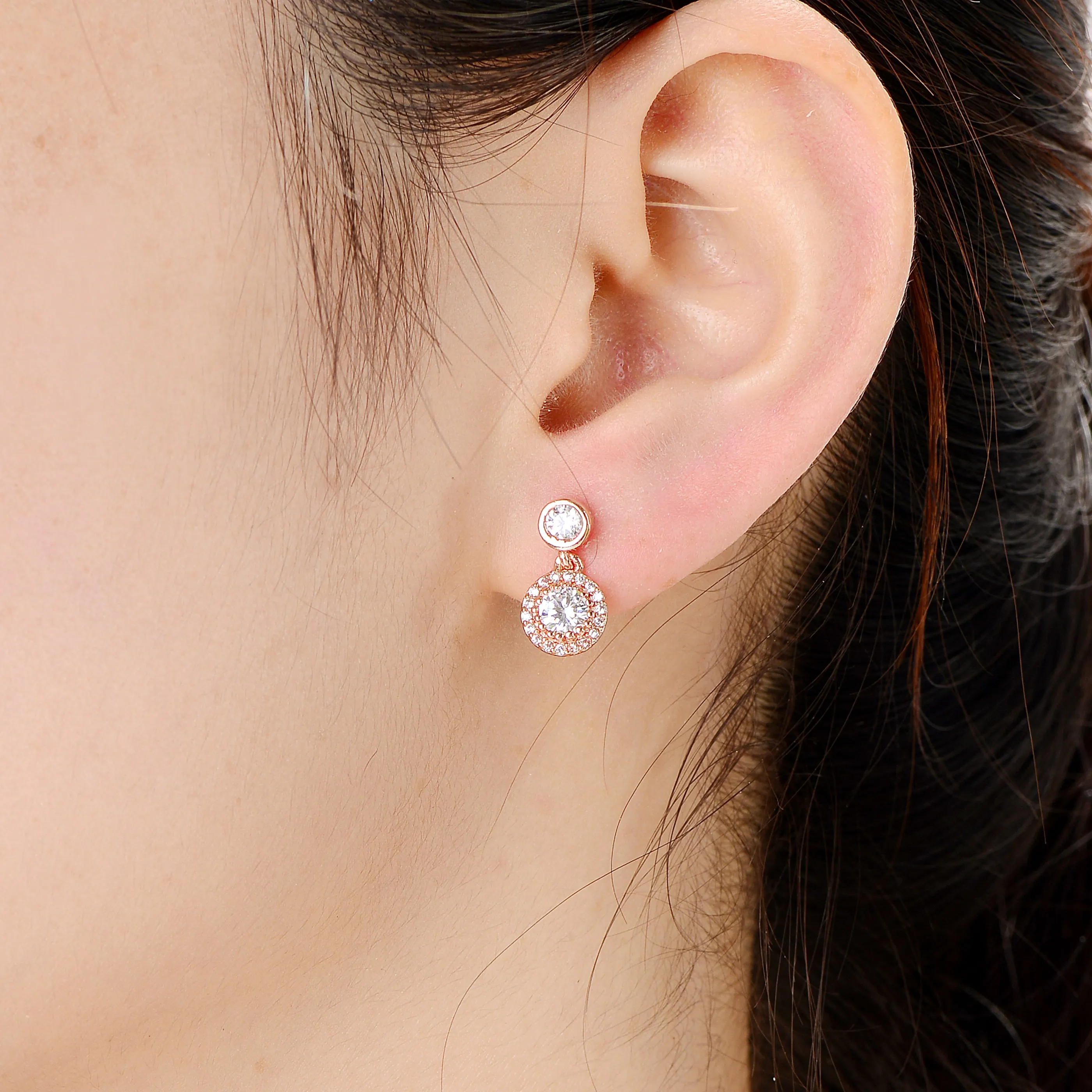 Audrey Solitaire Earrings