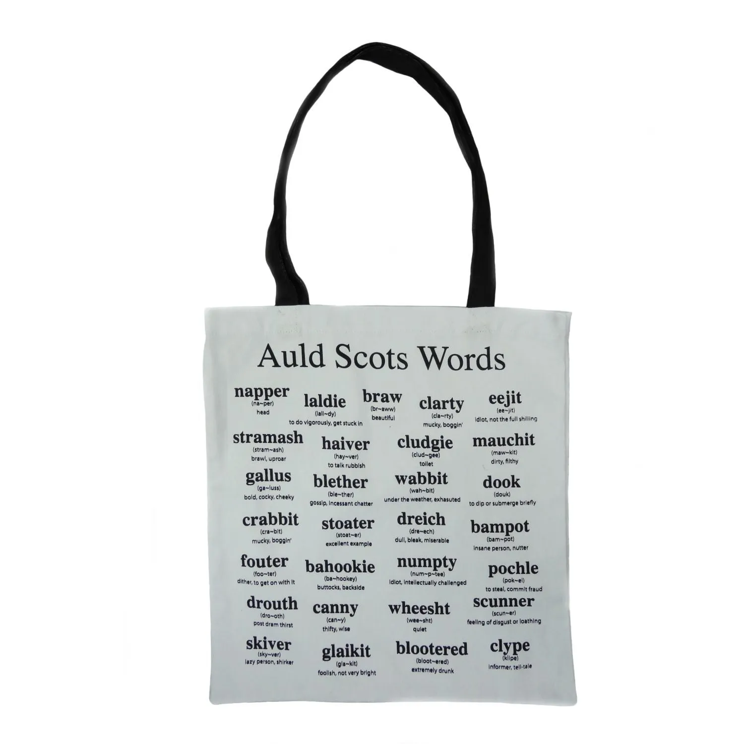 Auld Scots Words Shopping Bag