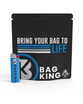 Bag King Child-Resistant Clear Front Wide Mouth Mylar Bag | 1/2 oz