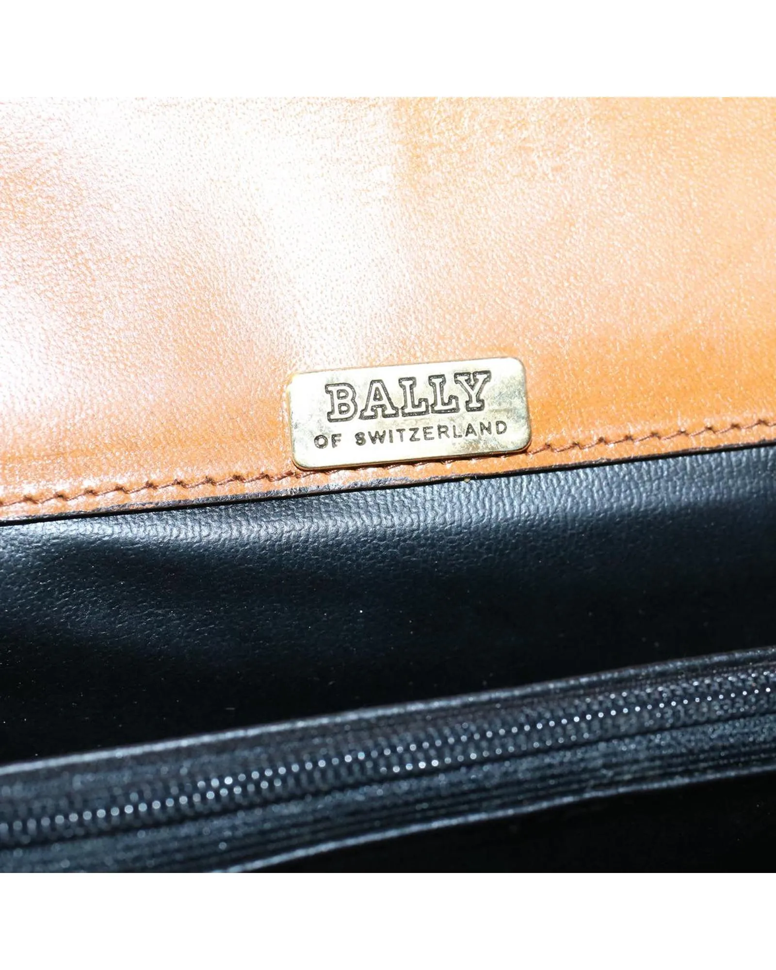 BALLY Brown Leather Shoulder Bag