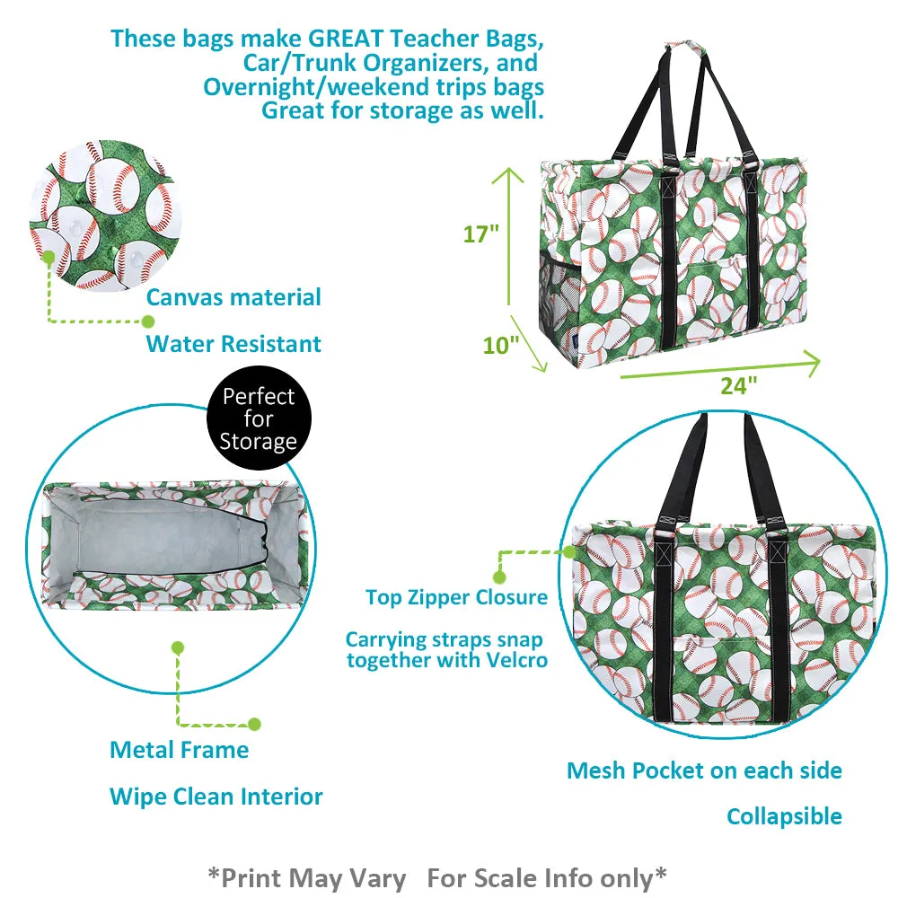 Baseball Bounty NGIL Mega Shopping Utility Tote Bag