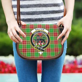 Baxter Modern Tartan Saddle Bag with Family Crest