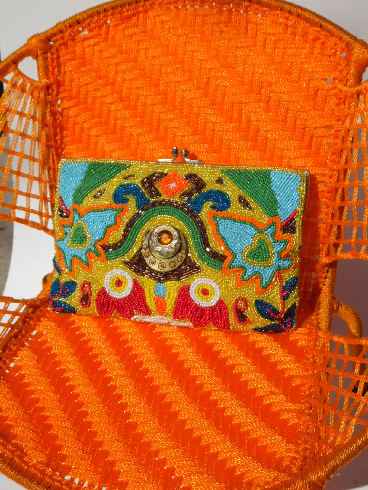 Beaded Evening Bag Groovy Evil Eye