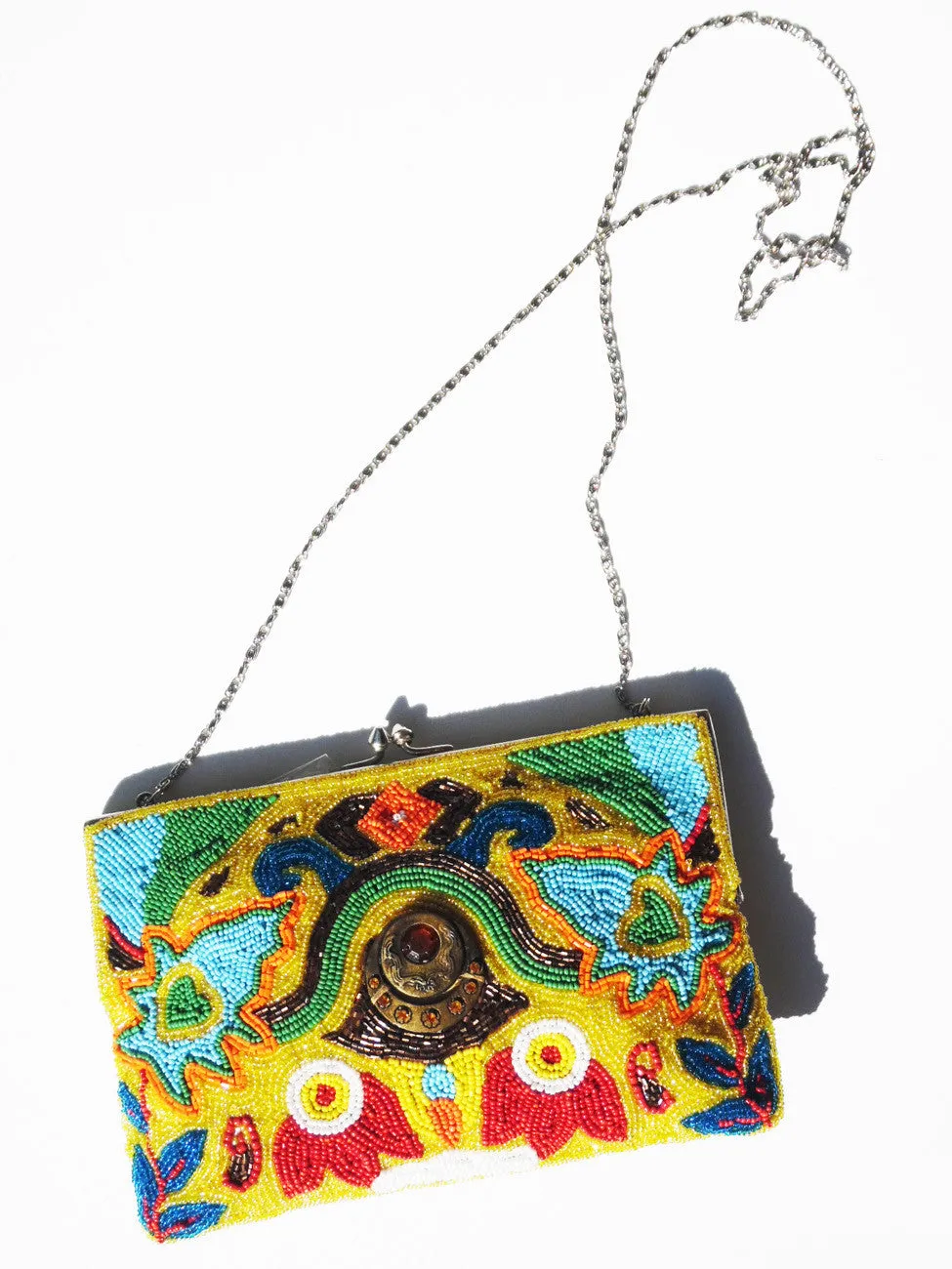 Beaded Evening Bag Groovy Evil Eye