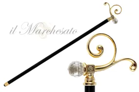 Beauty Collectible Walking Cane With Swarovski Crystal