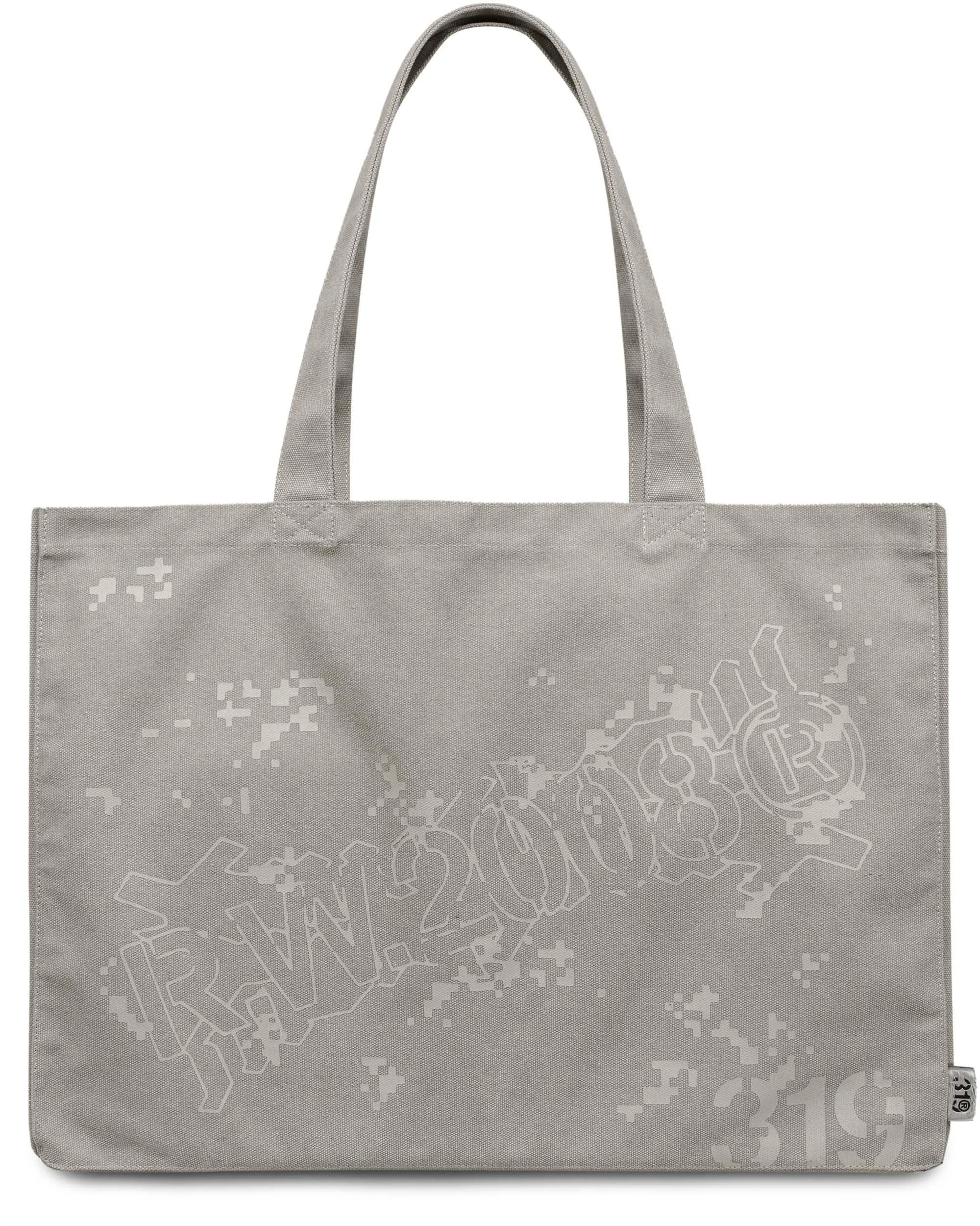 Beige Army Shopping Bag