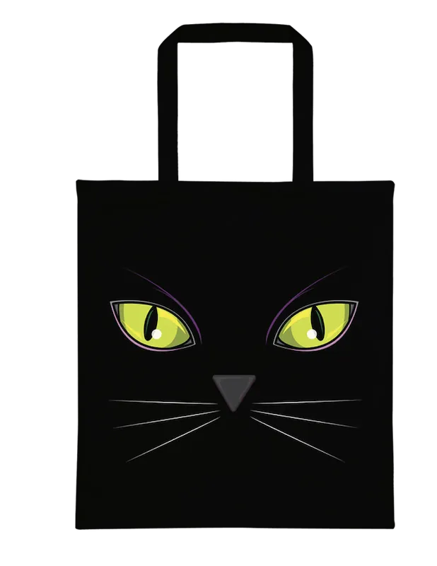 Black Cat's Eyes Tote Shopping Bag