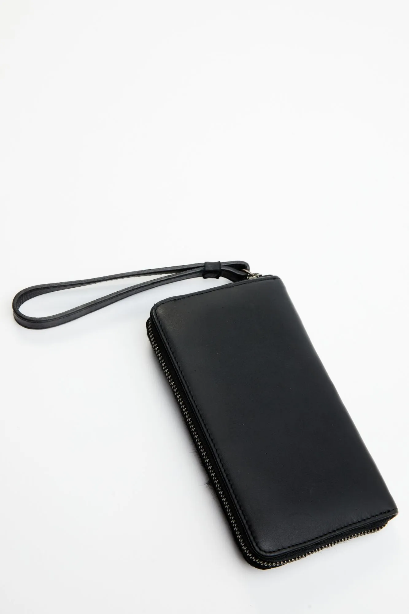 Black Laredo Hair-on Cowhide Wristlet Wallet