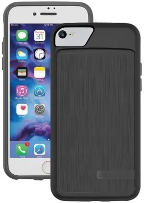 BODY GLOVE 9577101 iPhone 7 SATIN Wallet Case (Black/Charcoal)