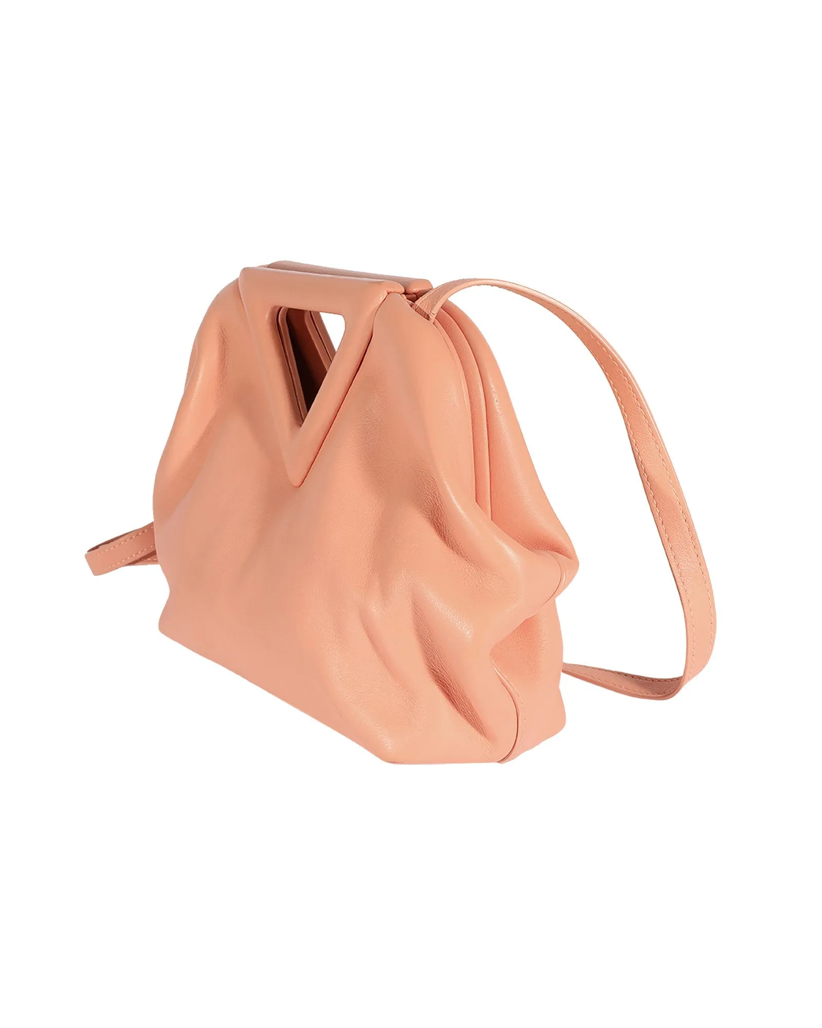 Bottega Veneta Peachy Calfskin Small The Point Bag