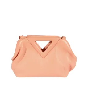 Bottega Veneta Peachy Calfskin Small The Point Bag