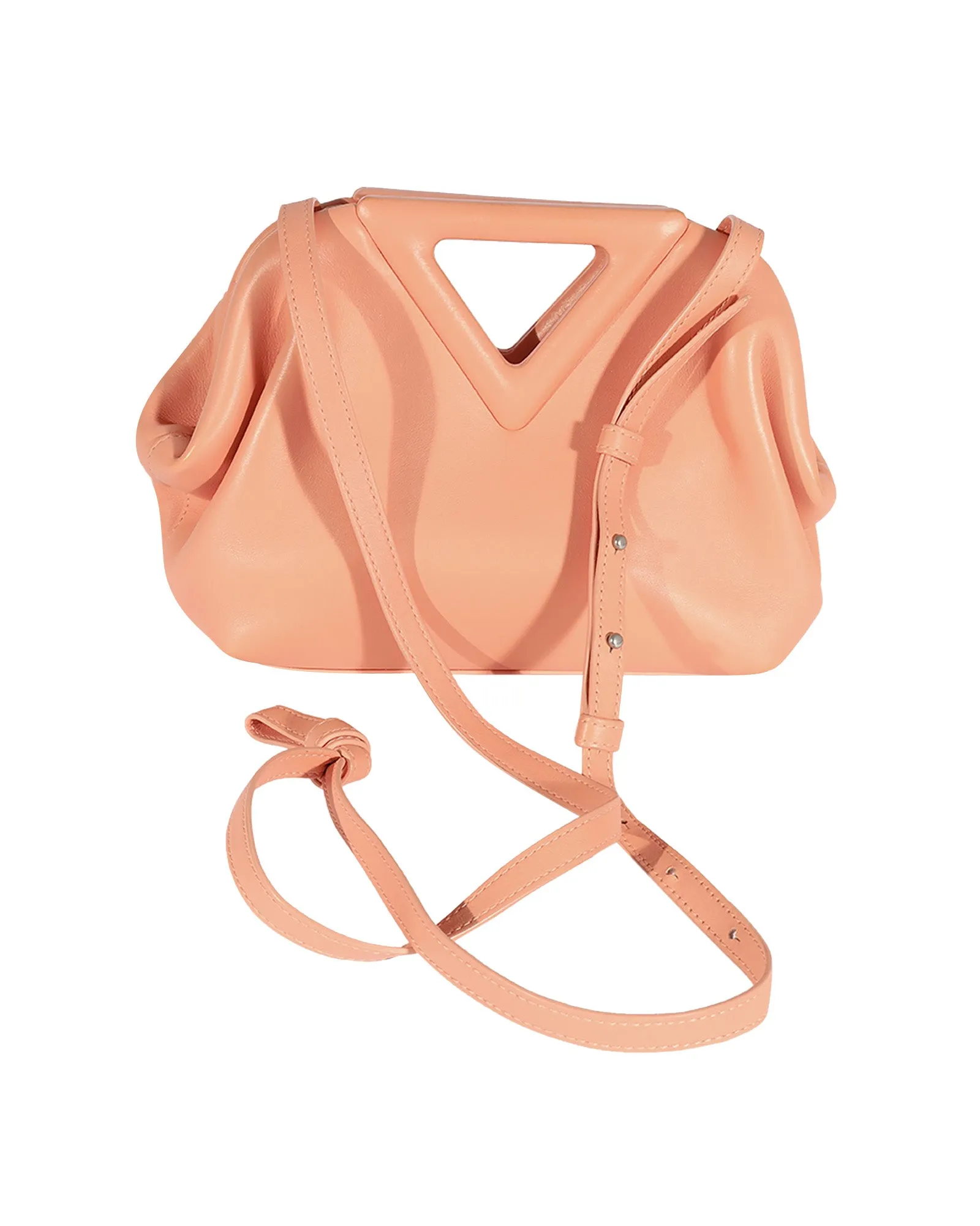 Bottega Veneta Peachy Calfskin Small The Point Bag