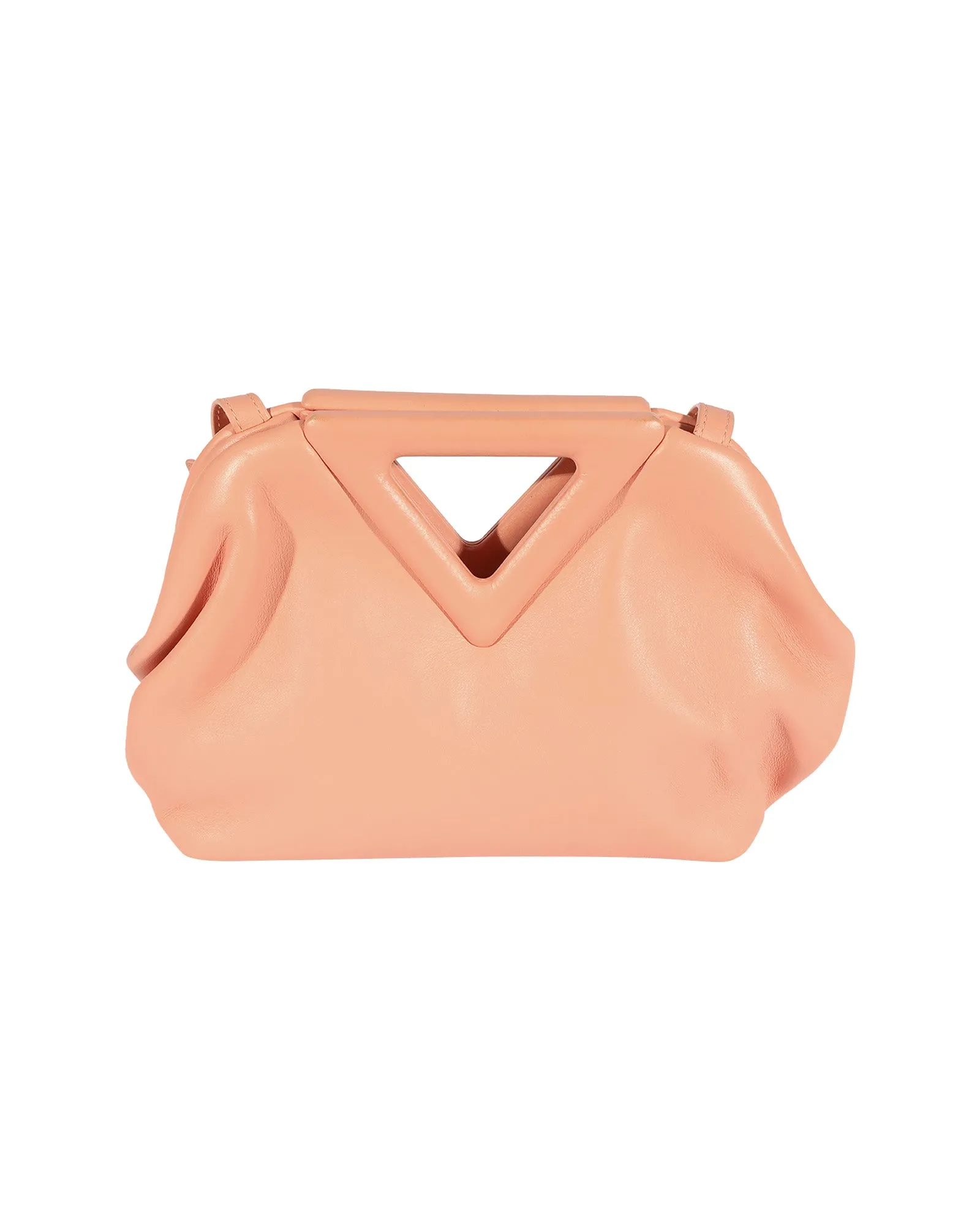 Bottega Veneta Peachy Calfskin Small The Point Bag