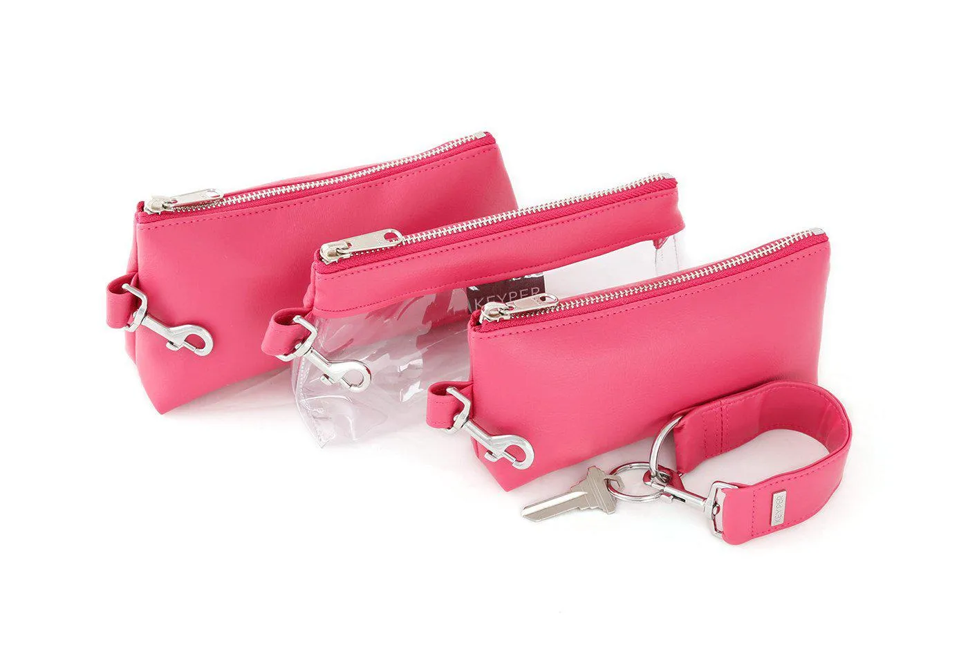 Bright Pink SIGNATURE KEYPIT Set • Wristlet