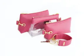 Bright Pink SIGNATURE KEYPIT Set • Wristlet