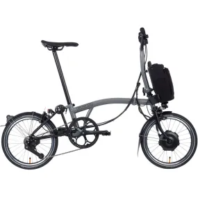 Brompton P Line M4L Electric Folding Bike - Storm Grey