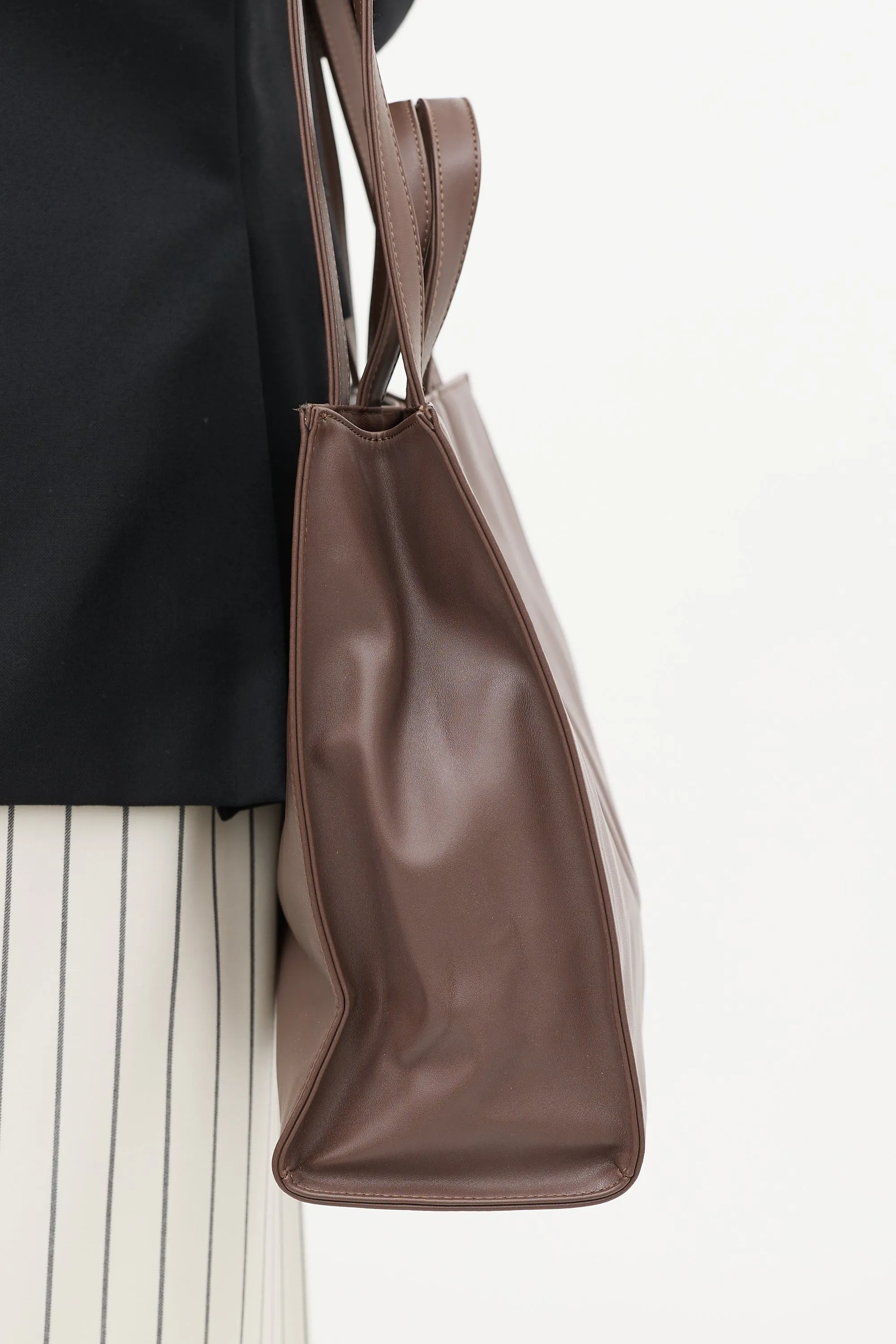 Brown Medium Shopping Tote Bag