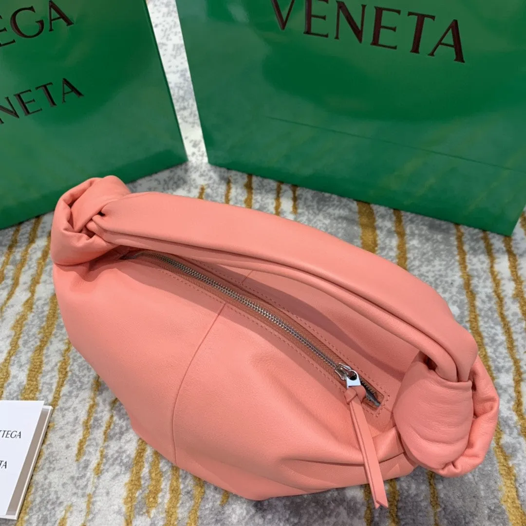 BV Double Knot Bag For Women 11.8in/30cm In Pink