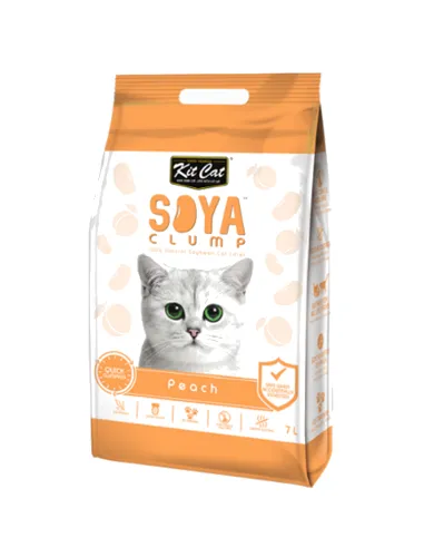 [CAT LITTER SALE] Kit Cat Soya Clump Cat Litter 7L (Peach)