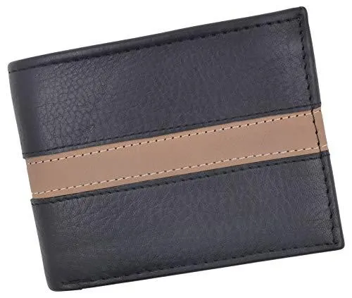 Cavelio Bifold Removable Card ID Holder Men's Premium Leather Wallet 404589