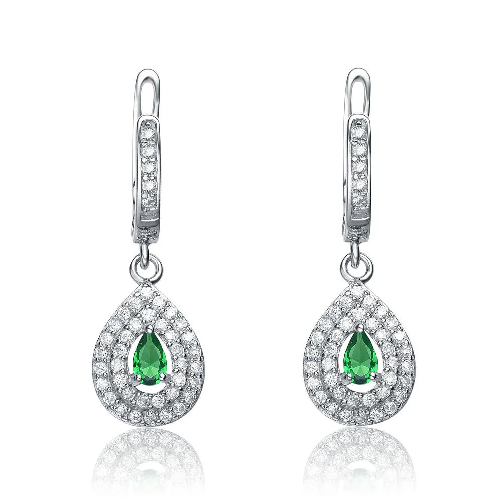 Charlène Green Classic Drop Earrings