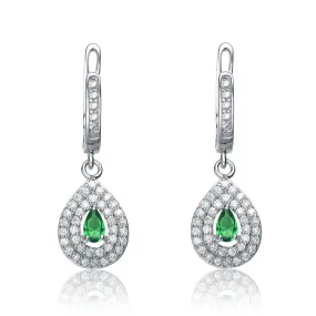 Charlène Green Classic Drop Earrings