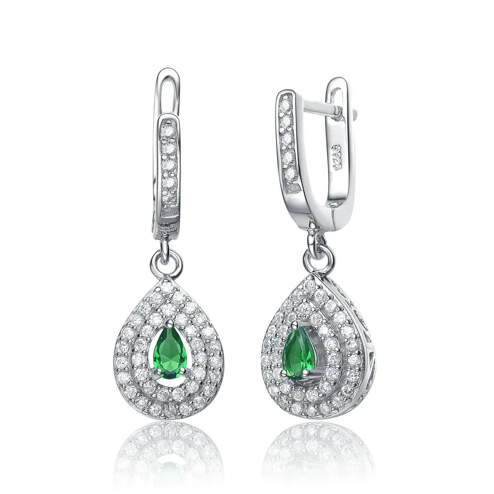 Charlène Green Classic Drop Earrings