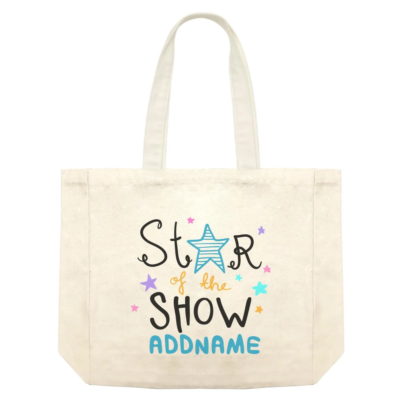 Children's Day Gift Series Star Of The Show Blue Addname Shopping Bag