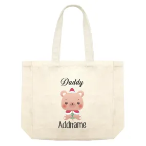 Christmas Cute Animal Series Daddy Bear Shopping Bag