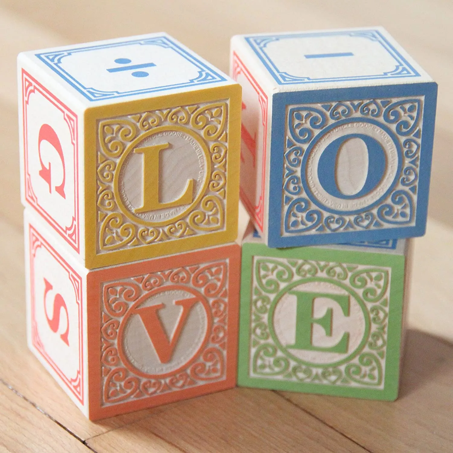 Classic ABC Wooden Blocks with Canvas Bag