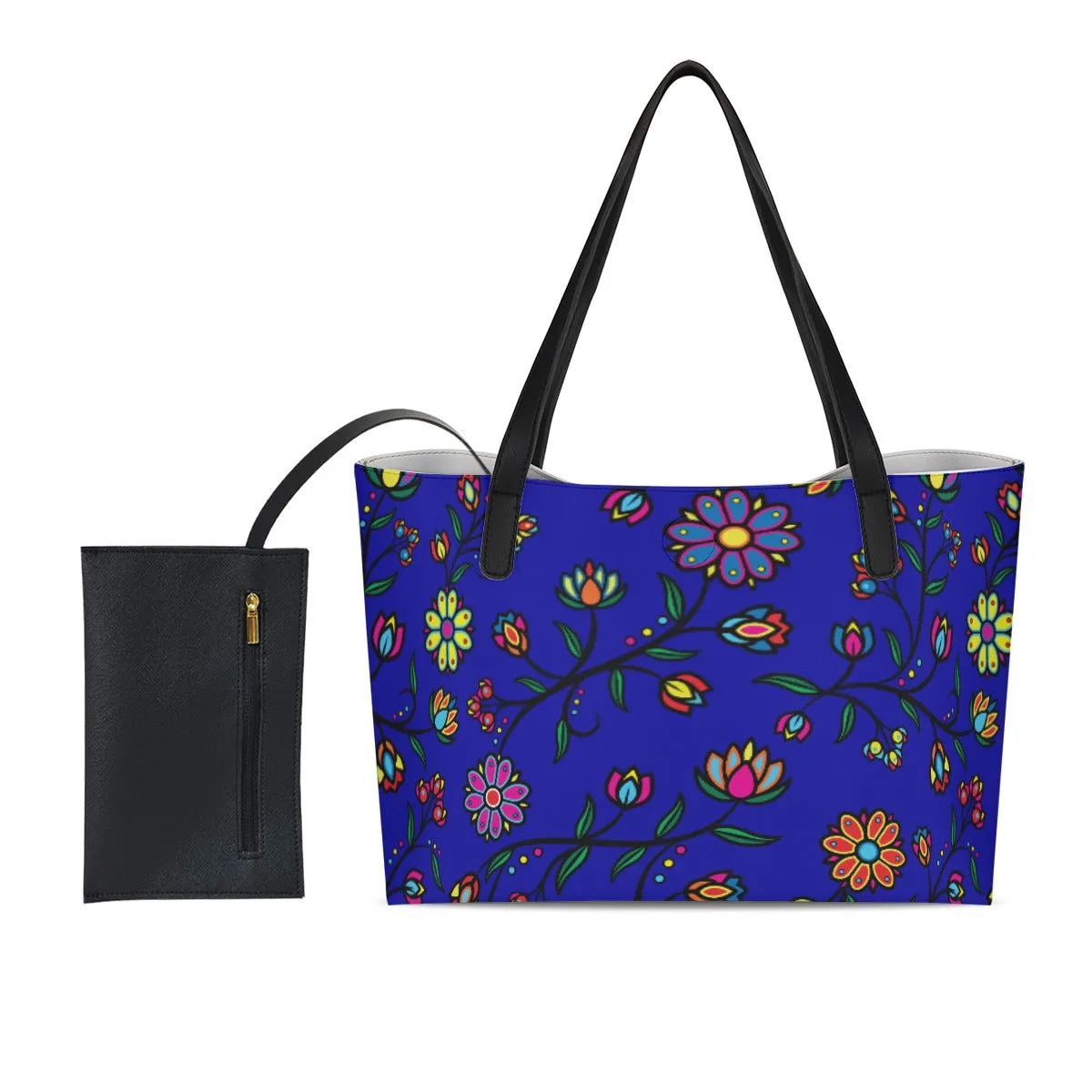 Cosmic Whisper Elk Shadow Shopping Tote Bag With Black Mini Purse