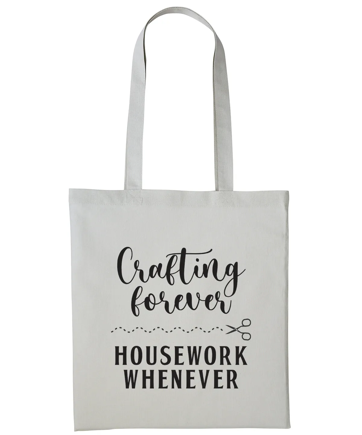 Crafting Tote Bag Cotton Shopper CRAFTERS CRAFT Personalised Text Reusable