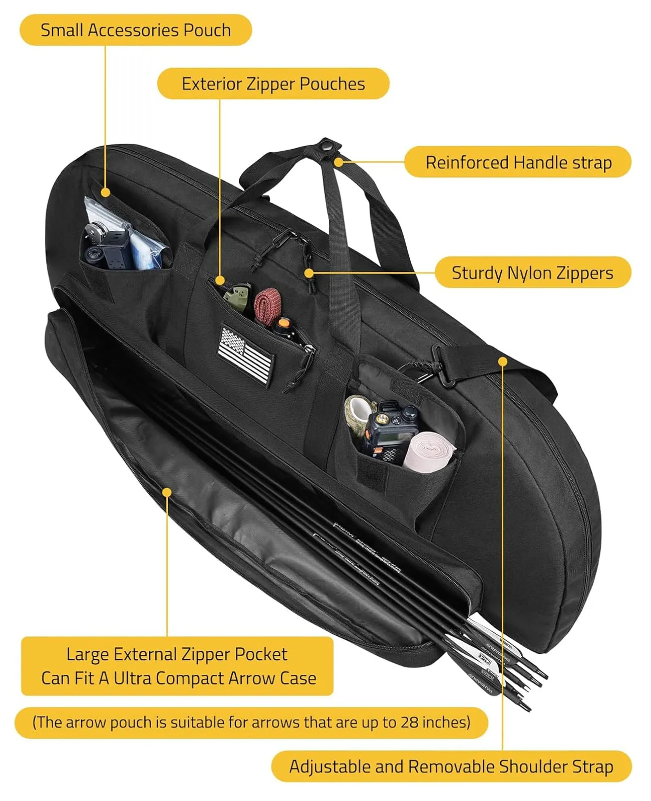 CVLIFE 37" Compound Bow Case Bow Bag