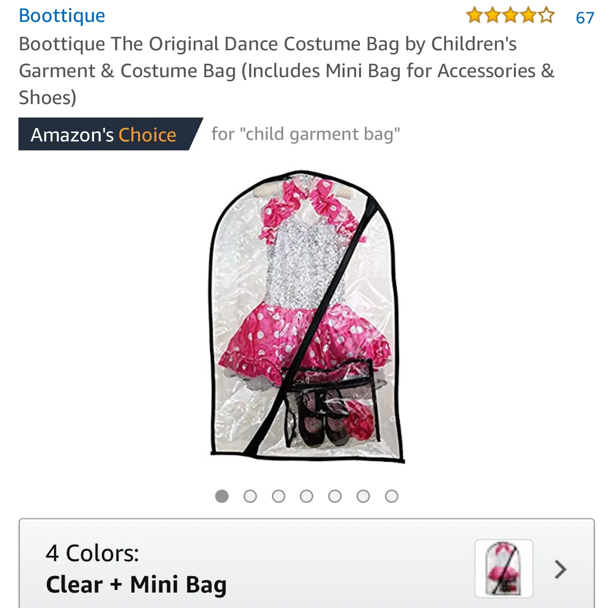 Dance Costume Bag™ (Includes Mini Bag) - Amazon's Choice