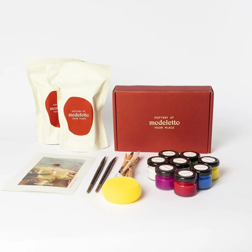 Date night pottery kit bundle