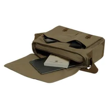 Deluxe Vintage Style Canvas Messenger Bag - Olive Drab